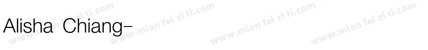 Alisha Chiang字体转换